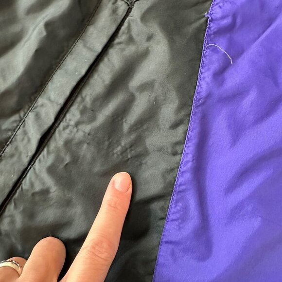 Vintage Nike Windbreaker Jacket Size XL - Purple Blue & Black - 90s Retro Style - Picture 2 of 10